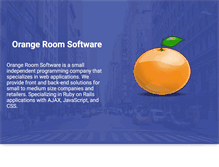 Tablet Screenshot of orangeroomsoftware.com